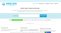 Desktop Screenshot of domini-liberi.it