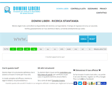 Tablet Screenshot of domini-liberi.it